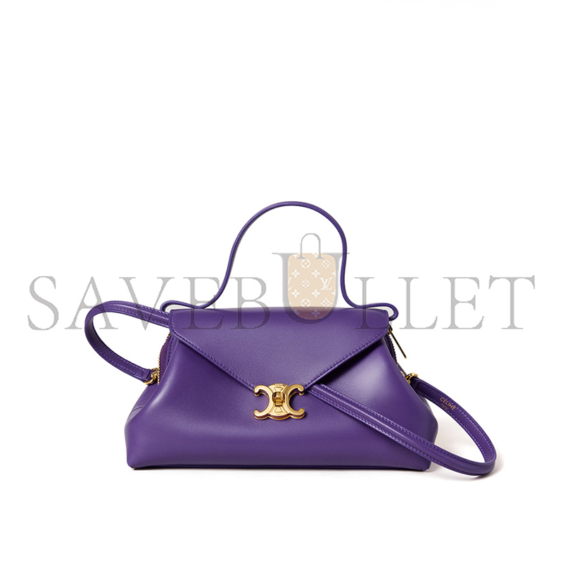 CELINE SMALL FLAIR IN SHINY CALFSKIN L10BF5B53.33VI (24*12*9cm)